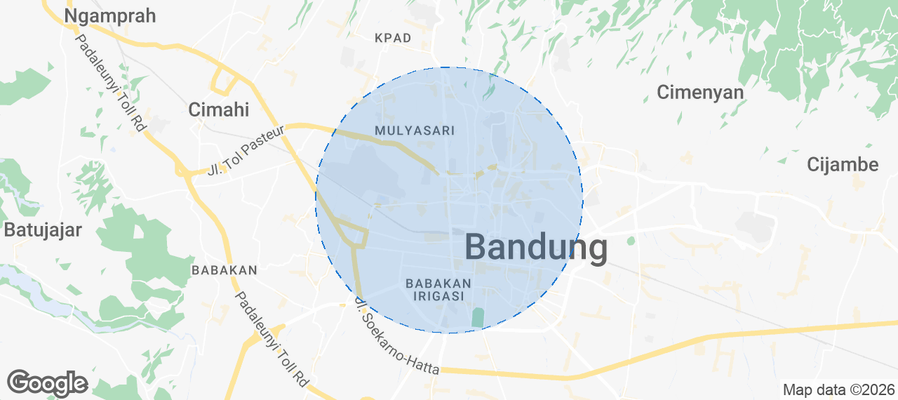 Kecamatan Cicendo Airbnb map